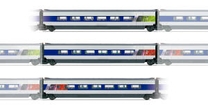 HJ 4022 Jouef - "SNCF TGV P.O.S." additional 3 carriage set