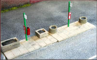 Knightwing Model Railway Metal Kits - Bus Stop with Pavement - B61