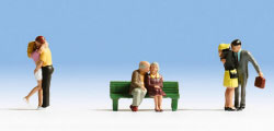 Noch Figures - Courting Couples (3 Couples & Bench) - N15510