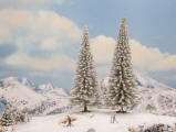 N21966 - Noch Snow Fir Trees, 2 pieces (18 and 20 cm high)