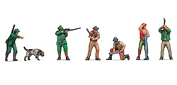 Noch Hunters & Lumberjacks (6) 3D Master Figure Set - N35100