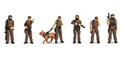 Noch Figures - Special Forces (6) & Dog (N-Gauge) - N36079