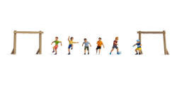Noch Children Playing Football (6) Figure Set - N36817