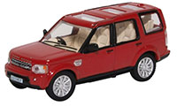 76DIS005 -Oxford Diecast Land Rover Discovery 4 - Firenze Red