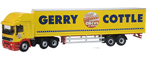 Oxford Diecast ERF EC Box Trailer Gerry Cottle's Circus - 76EC004