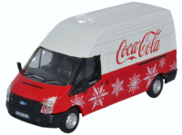 Oxford Diecast - Ford Transit LWB High Coca Cola Christmas - 76FT030CC