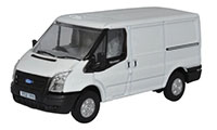 76FT036 - Oxford Diecast Ford Transit Mk5 - SWB Low Roof - Frozen White