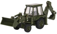 76JCX002 - Oxford Diecast - JCB 3CX ECO Backhoe Loader (1980's) Army