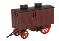 76LW001 - Oxford Diecast Living Wagon Maroon Red