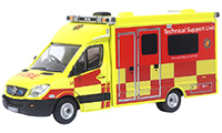 Oxford Diecast Mercedes Support - Bedfordshire Fire & Rescue Service - 76MA008