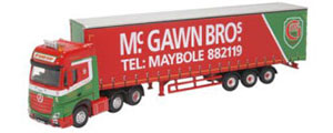 76MB007 - Oxford Diecast Mercedes Actros GSC Curtainside McGawn Bros
