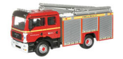 New Modellers Shop - Oxford Diecast - MAN Pump Ladder - Avon Fire and Rescue - 76MFE001