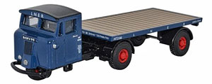 Oxford Diecast LNER Scammell Mechanical Horse Flatbed - 76MH020