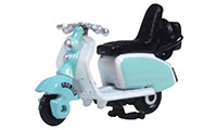 Oxford Diecast Scooter Blue and White - 76SC001