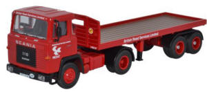 Oxford Diecast - Scania 110 Flatbed BRS - 76SC110002