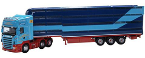 76SCA01LT - Oxford Diecast Scania Houghton Professional Livestock Transporter - George Anderson