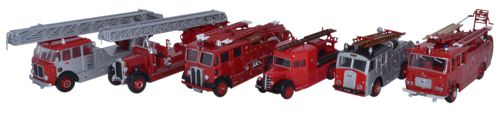 Oxford Diecast 6 Piece Set 150 Years of London Fire Appliances - 76SET31