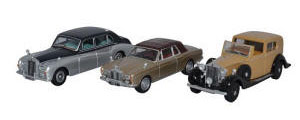 76SET51 - Oxford Diecast Rolls Royce 3 Piece Set