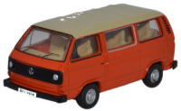 Oxford Diecast - VW T25 Bus - Ivory / Brilliant Orange - 76T25008
