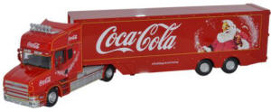 Oxford Diecast - Scania T Cab Box Trailer - Coca Cola - 76TCAB004CC