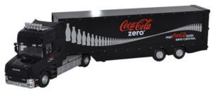 Oxford Diecast - Scania T Cab Box Trailer - Coke Zero - 76TCAB006CC