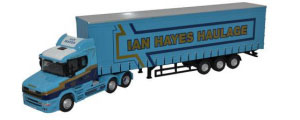 Oxford Diecast - Scania T Cab - Curtainside Ian Hayes - 76TCAB009