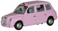 Oxford Diecast Pink TX4 Taxi - 76tx4005
