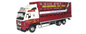 Oxford Diecast Volvo FH Livestock Lorry - Fred Greenwood - 76VOL01LS