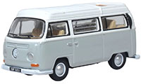 76VW032 - Oxford Diecast VW Bay Window Camper Silver Grey / White
