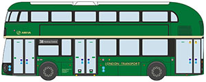 NNR009 - Oxford Diecast Arriva / London Transport New Routemaster