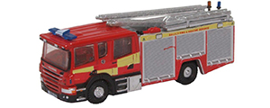 NSFE007 - Oxford Diecast Scania Pump Ladder Surrey Fire & Rescue (N-Gauge)