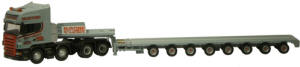 New Modellers Shop - Oxford Diecast Scania Low Loader McIntosh Plant Hire R420 - SCA02LL
