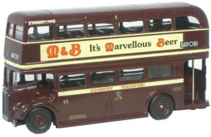 New Modellers Shop - Oxford Diecast - Regent The Coventry Bus - RT025