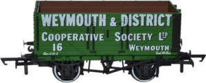 Oxford Rail - 7 Plank Mineral Wagon Weymouth & District Co-op No.16 - OR76MW7004