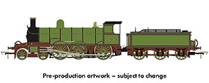  Rapido Trains HR 'Jones Goods' 4-6-0 - HR Jones Green (1890s condition) 914002