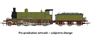  Rapido Trains HR 'Jones Goods' 4-6-0 - HR Drummond Green (1900s condition) 914003