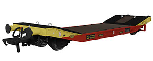 929010 Rapido Trains - LOWMAC ‘ZXW’ KDE263282 – Satlink Red/Yellow
