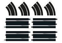 C8198 - Scalextric Standard Straight and R2 Curve Track Extension Pack