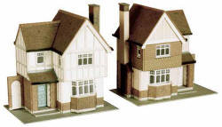 Superquick Model Card Kits - B23 Two Detached Houses