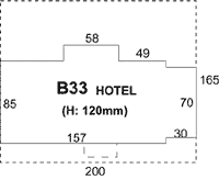 Superquick Model Card Kits - B33 The Railway Hotel Plan